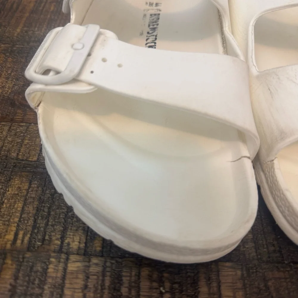 Birkenstock Arizona EVA Men's Slide Sandal EU 44 US 11 Eggshell White Water NEW - Picture 3 of 5